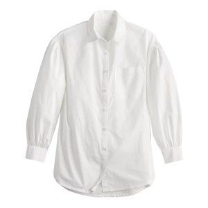 SO Oversized White Button Down Shirt – NWT Size XS, Fits Up to M and L